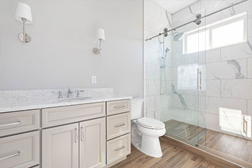 Bathroom with walk-in shower